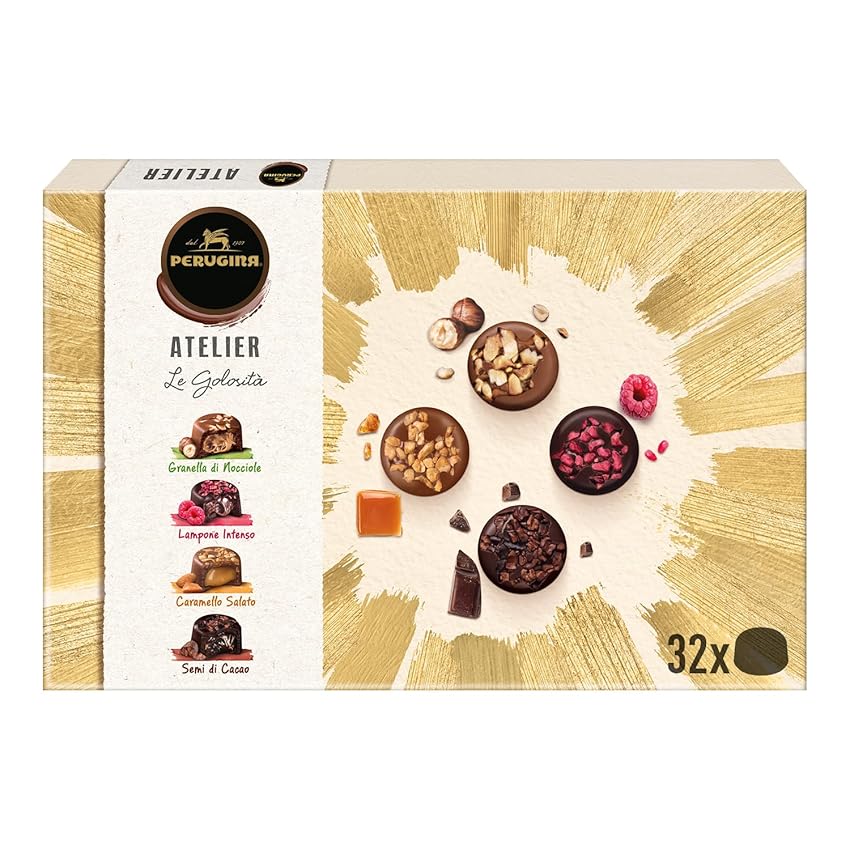 Immagine del prodotto Perugina Atelier Le Golosità Cioccolatini Assortiti al Latte e Fondente Regalo, 398g