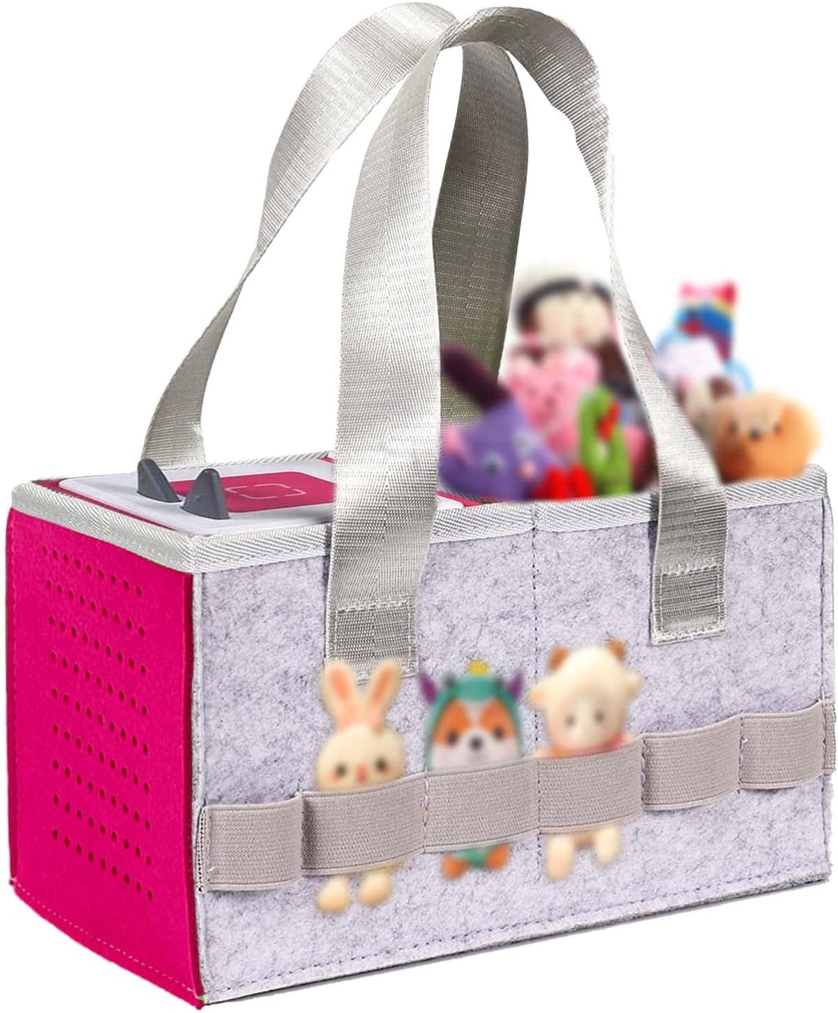 Carrying Bag for Toniebox Starter Set and Accessories, Felt Organizer