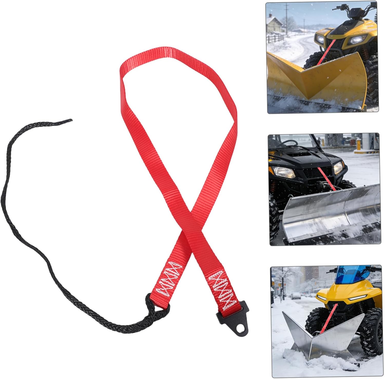 Heavy Duty Snow Plow Strap for ATV Utv Winch, 64 Inch