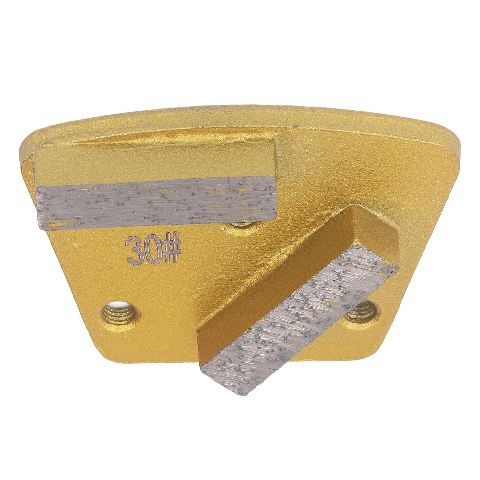 Trapezoid Grinding Shoes, 3 Pcs 30 Grit Trapezoid Grinding Disc Hard Wearing 2 Long Teeth Stable Structure for Ground