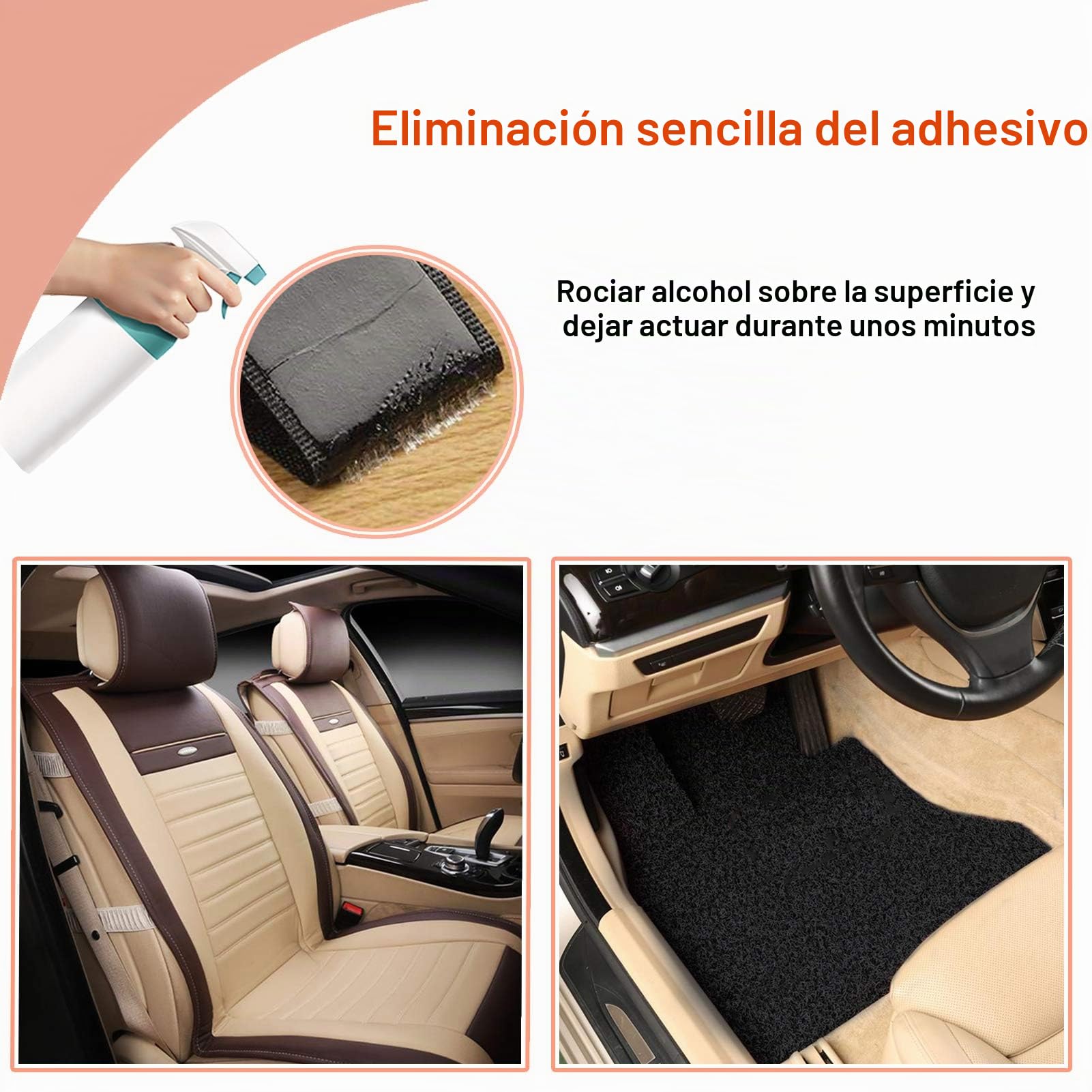 TEUVO Belcro Adhesivo de 11 CM de Ancho y 2M de Largo, Resistente a Altas Temperaturas Belcro Adhesivo Doble Cara para el Hogar, el Lugar de Trabajo, los Coches, las Artesanías