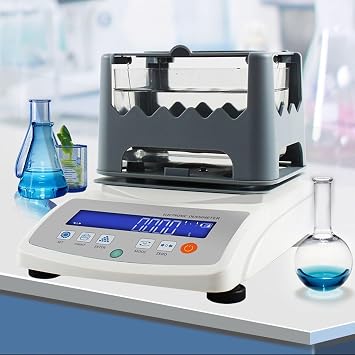 High-Precision Solid Density Meter with LCD Display,Density Range 0.00199.999g/cm3, Gravity Balance Gravimeter Density Testing Equipment for Industrial Lab300A