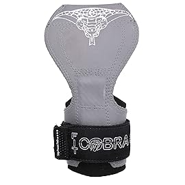 Cobra Grips PRO Weight Lifting Gloves Heavy Duty Straps Alternative Power Lifting Hooks Best for Deadlifts Adjustable Neoprene Padded Wrist Wraps Support Bodybuilding (FIT Gray Rubber)