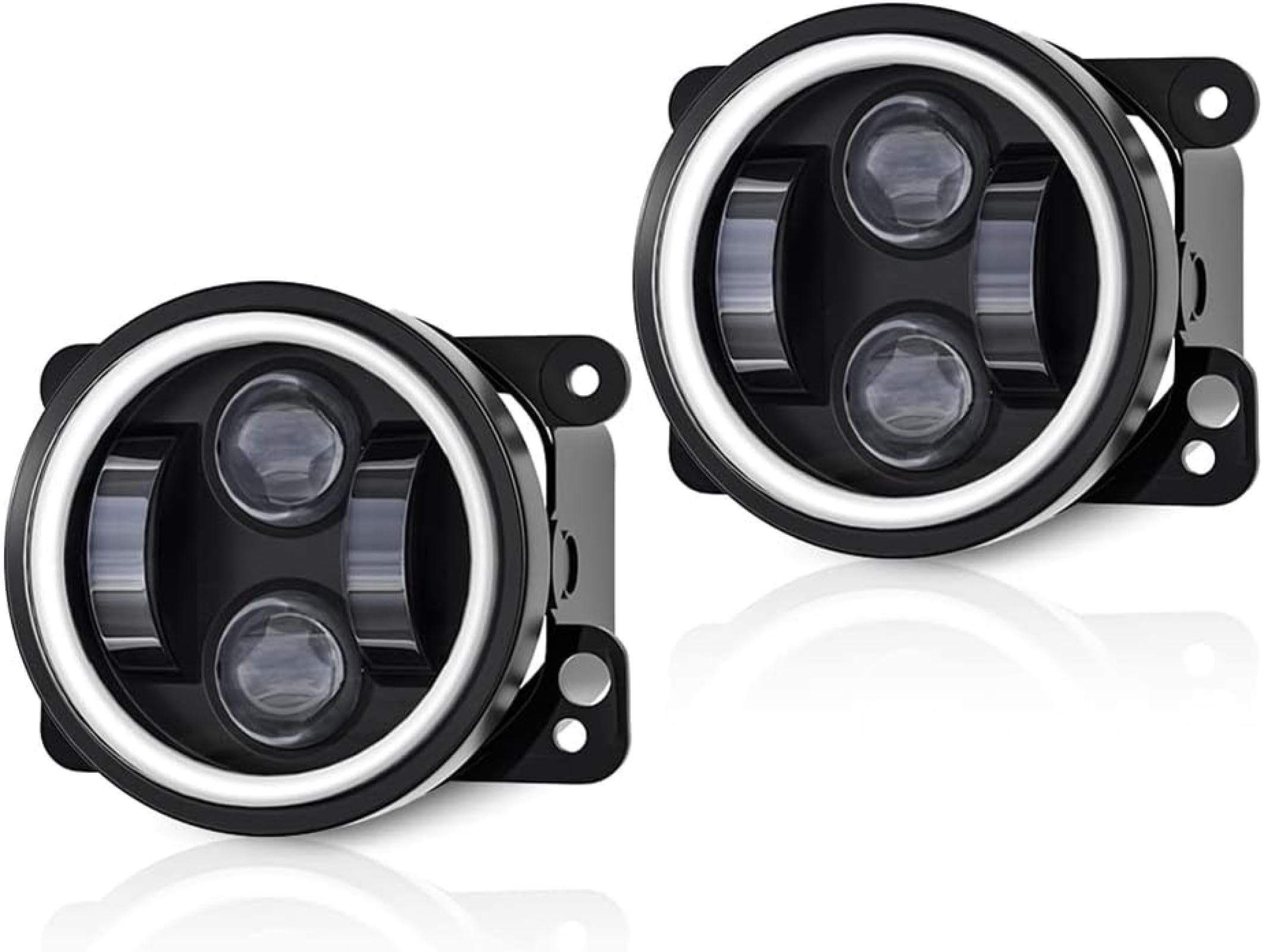Mistlampen 4-calowe światło przeciwmgielne Angel Eyes Wymiana przedniego światła przeciwmgielnego samochodu Lampa samochodowa DRL Lampa przeciwmgielna do jazdy Dla Offroad 4X4