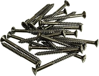 HDCustom Guitar/Bass Neck Mounting Screws, Phillips Drive, Package of 24, Black