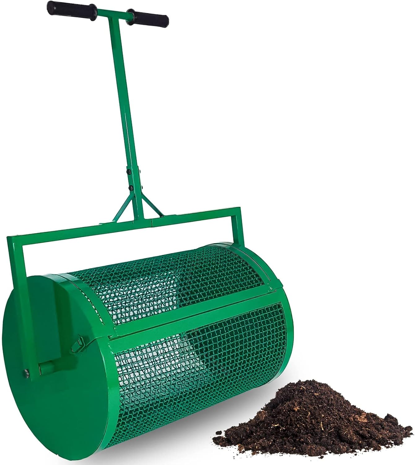 Peat Moss Spreader, Metal Mesh Manure Spreader, 24" Compost