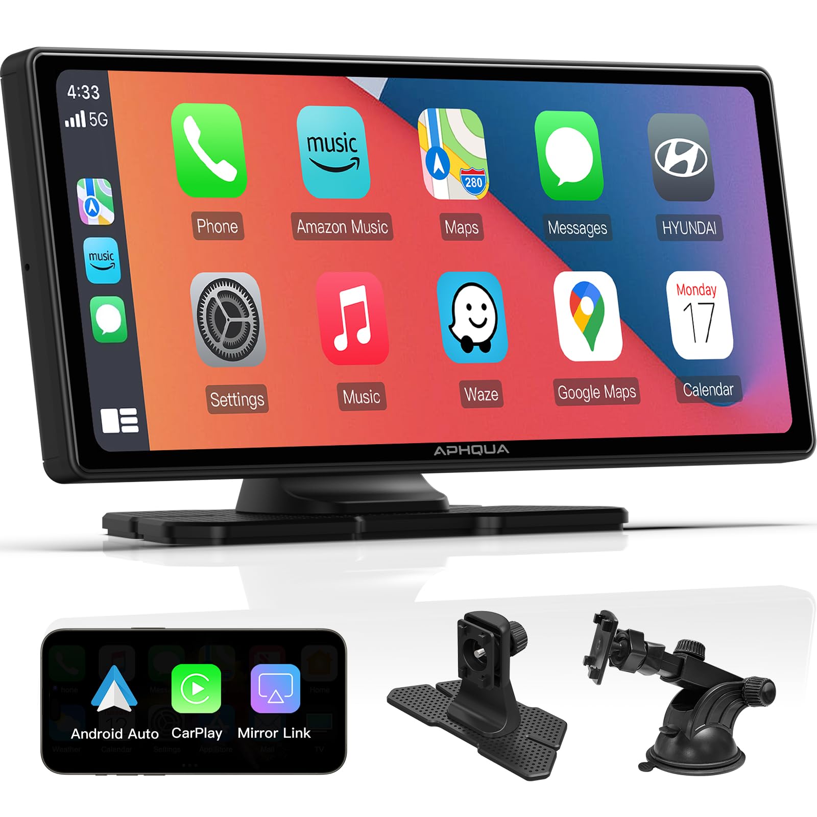 Amazon.com: APHQUA-[2025] Protable Apple Carplay & Android