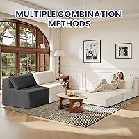 Vista 8 de Convertible Sofa Bed, Fold Out Chair with Pillow, Versatile Floor Couch with Back Support, Portable Chair Bed Comfy Floor Lounge Sofa for Living