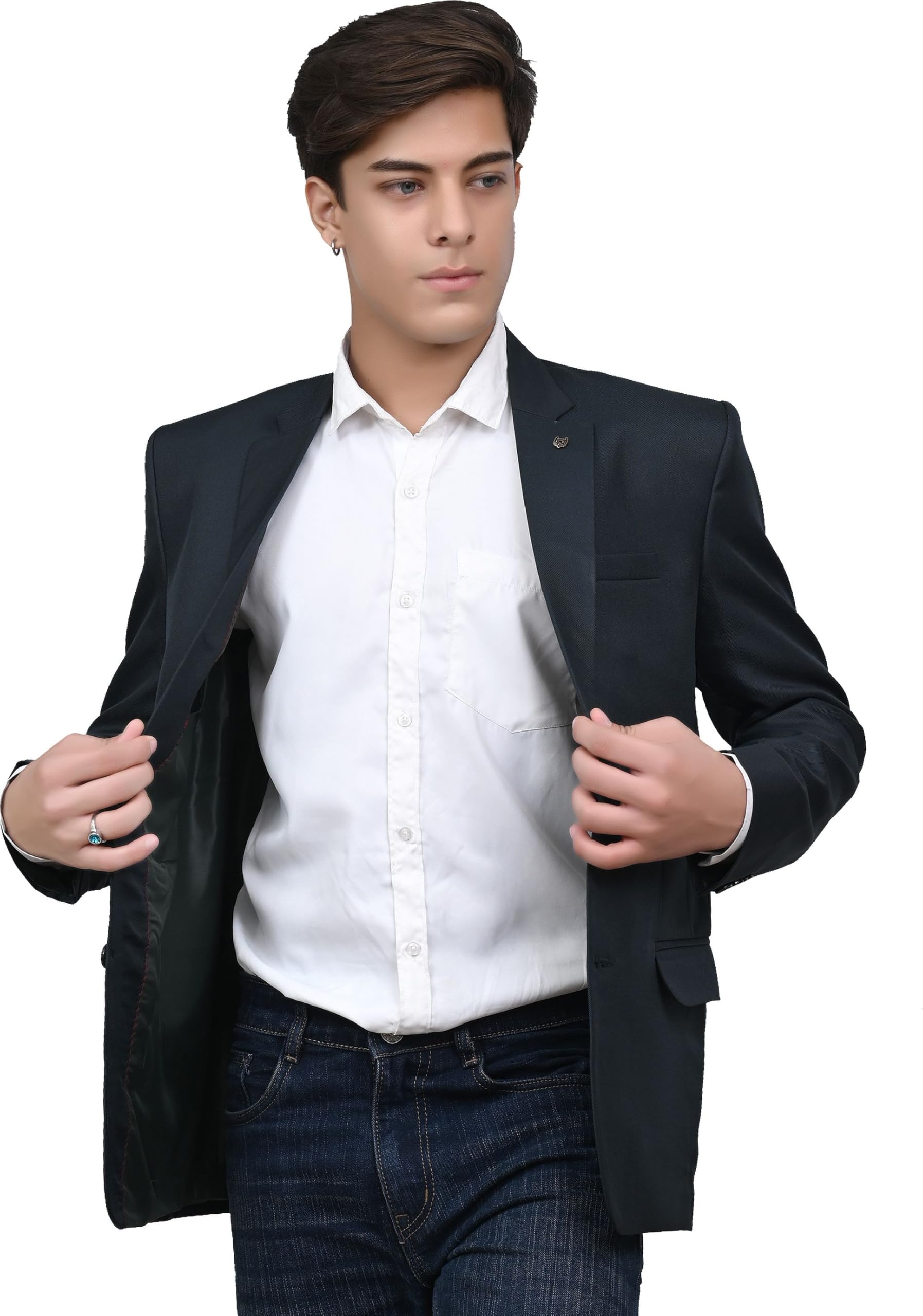 black zed Blazers for Men | Formal Blazer for Men Blazer | Stylish Latest Jacket for Men | Office Blazer & Coat for Man | Single Breasted Blazers-picture-11