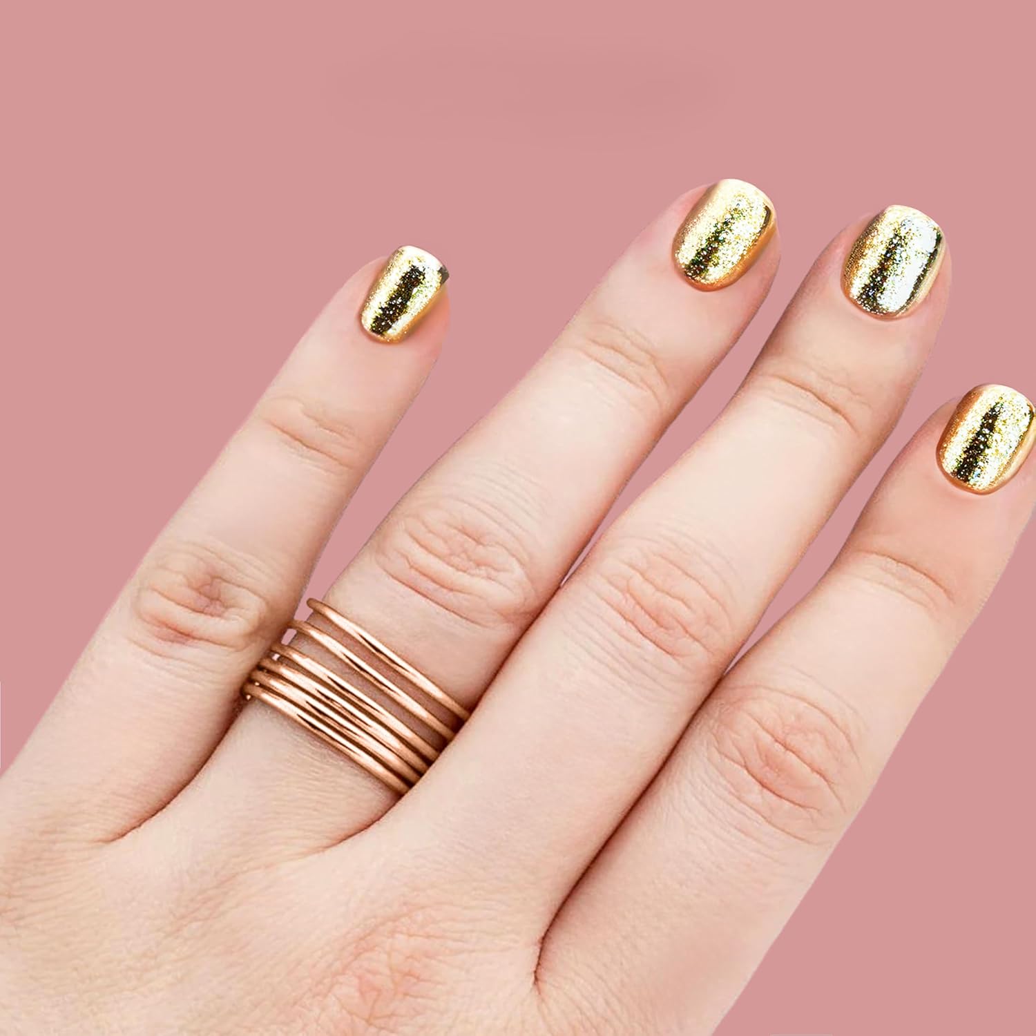 Melanie Golden Jewelry 1mm Thin Smooth Stacking Skinny Ring in Sterling Silver, Gold, or Rose Gold | Handmade Comfort Fit Dainty & Minimalist Bands for Women | Sizes 2-12