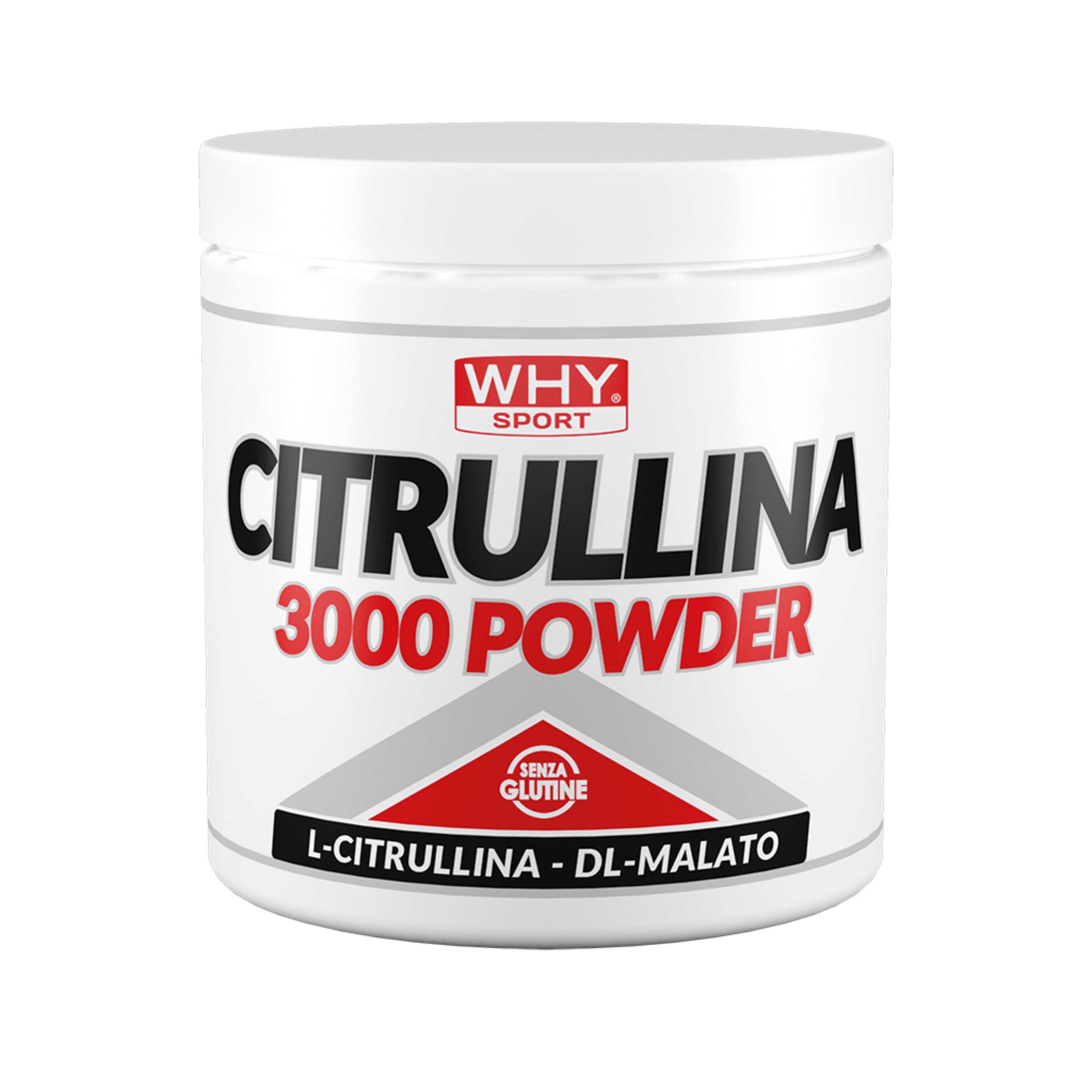 WHY SPORT CITRULLINA 3000 - Integratore Alimentare Energetico a Base di Citrullina Malato – 201 gr