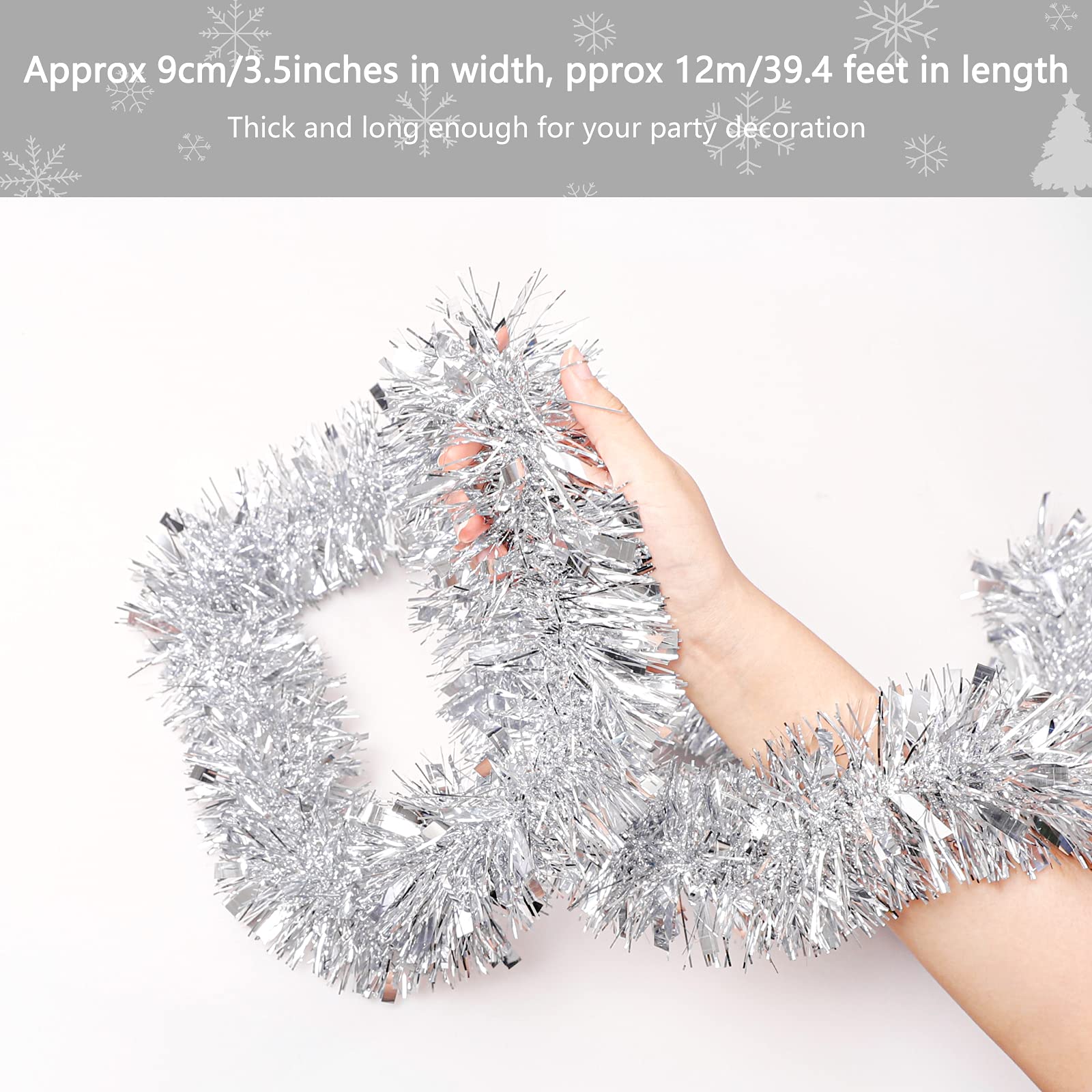 Décoration Guirlande De Noël Guirlande Tinsel Noël - Lot De 4 X 2m