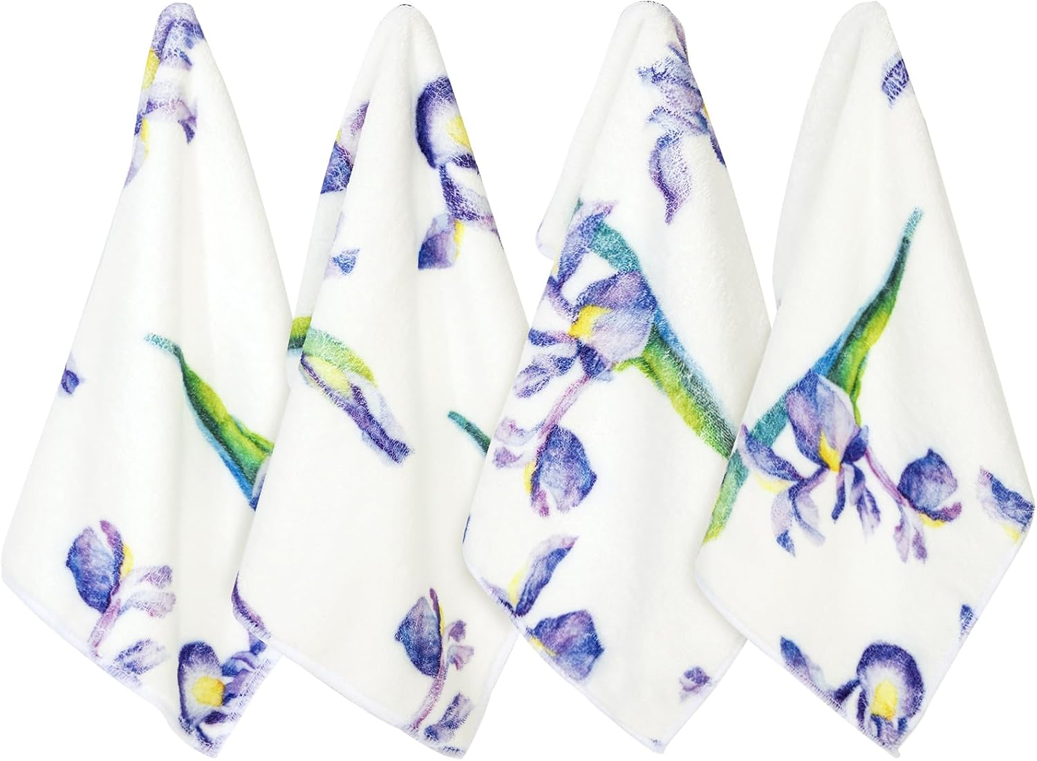 PHOGARY Flanellen gezichtsdoek, 4 stuks, herbruikbare make-upverwijderaar, reinigingsdoeken voor gezicht, microvezel zachte gezichtsdoeken, make-upreiniger, handdoek, microvezel gezichtsdoek – wasbaar