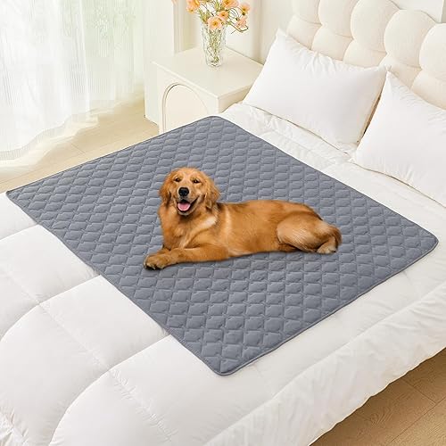 Miniatura 134 de Smiry Manta Impermeable para Cama de Perro 30x70, Manta Suave Reversible para Mascotas, Cubierta Lavable a Prueba de Fugas para Sofá de Gatos y Azul