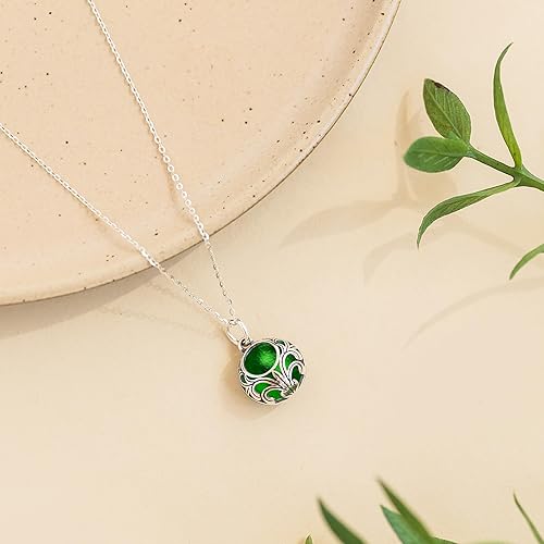 Miniatura 32 de Bottled Up Designs Handmade Vintage Lace Necklace, Recycled Vintage Bottle Glass, Sterling Silver, Eco Friendly, Made in USA, Birthday Gifts