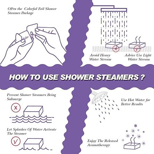 Miniatura 5 de Vaporizadores de ducha para mujeres u hombres, paquete de 8 bombas de ducha para alivio del estrés y relajación con aceites esenciales naturales,
