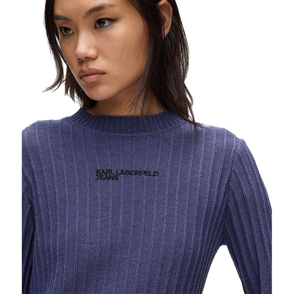 Karl Lagerfeld Jeans Damen Plisse Knit Dress