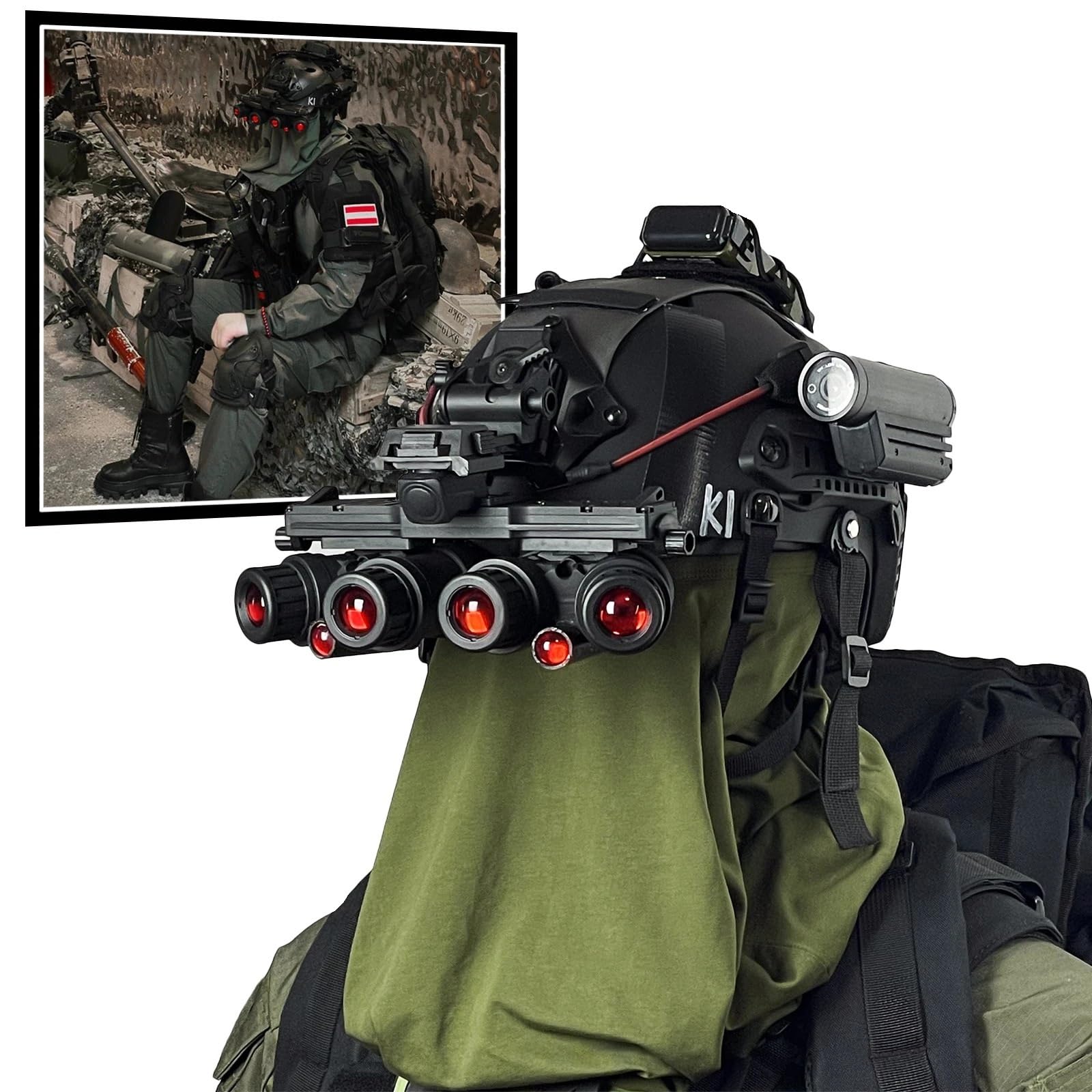 Amazon.co.jp: YChoolco タクティカルエアソフトコスプレヘルメット