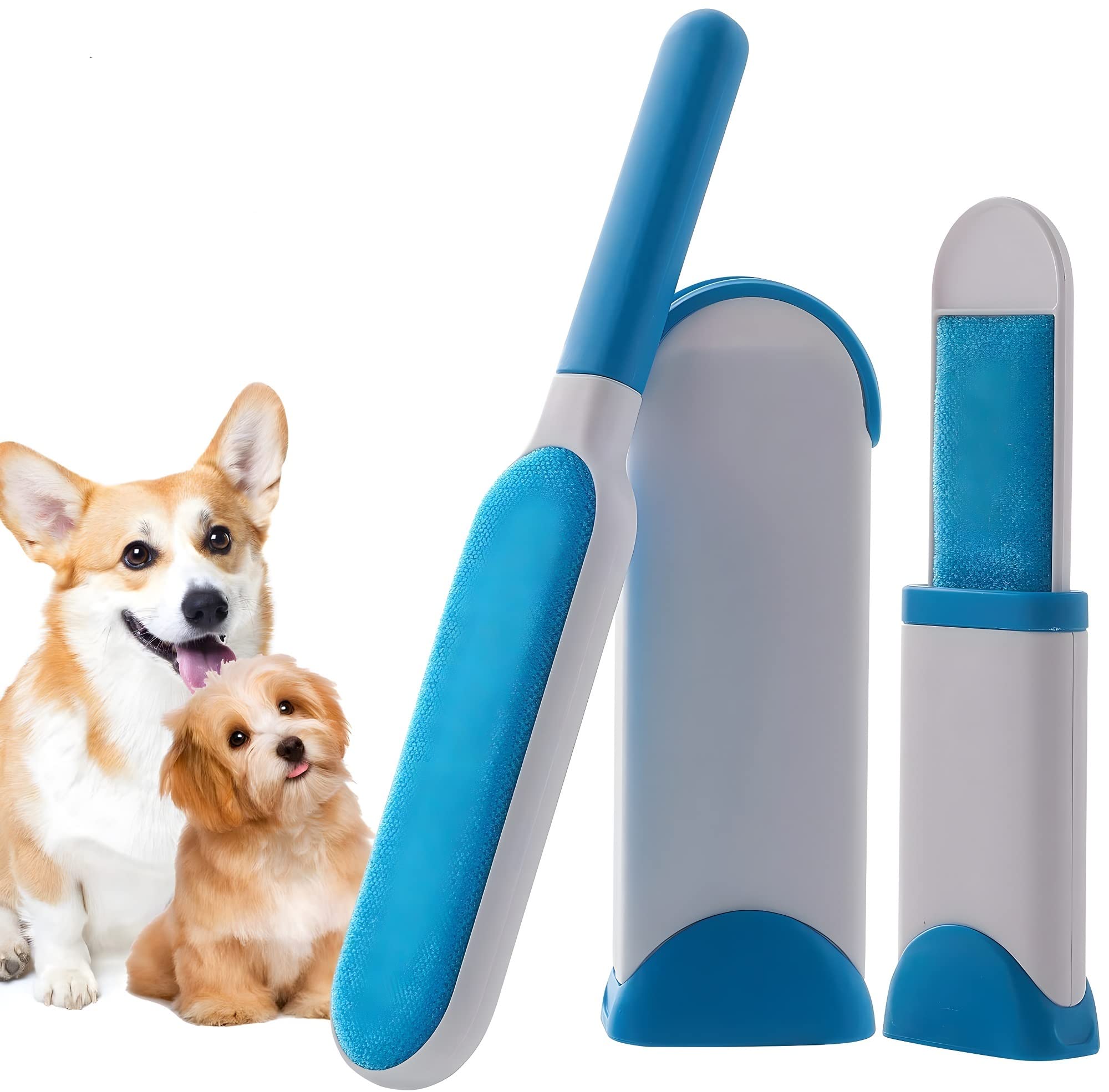 Tails of Joy Pet Fur Hair Remover with Self-Cleaning Base | Double Sided Pet Hair Magic Cleaner Remover for Home Furniture, Clothing, Carpets Linen, Pillows and Car Seats (B0C43J37GV) Amazon Price History, Amazon Price Tracker