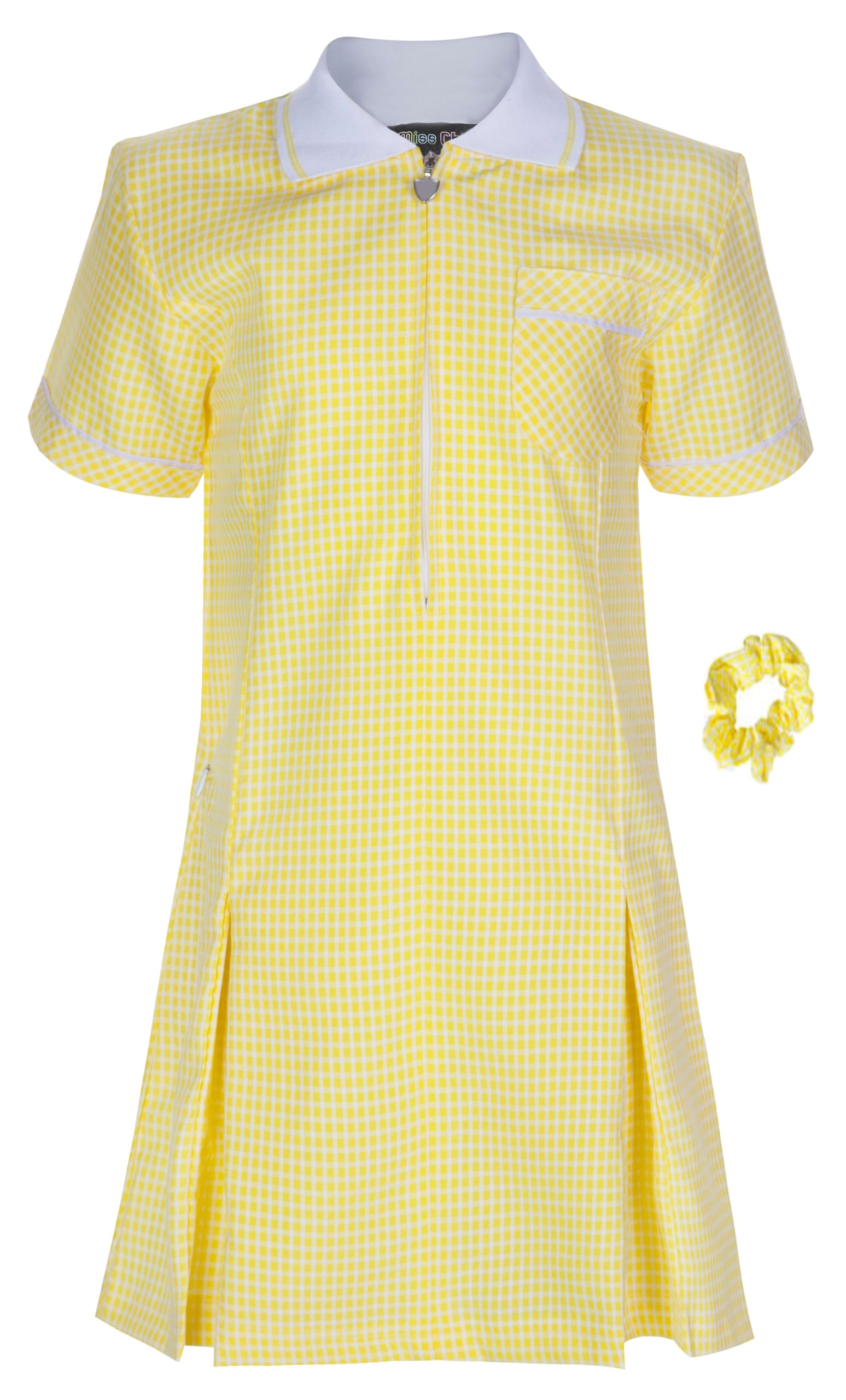 Listers Schoolwear Girl's School Uniform Pleated Gingham Summer Dress + Hair Bobble Age 3 4 5 6 7 8 9 10 11 12 13 14 15 16 17 18 Years — view 11