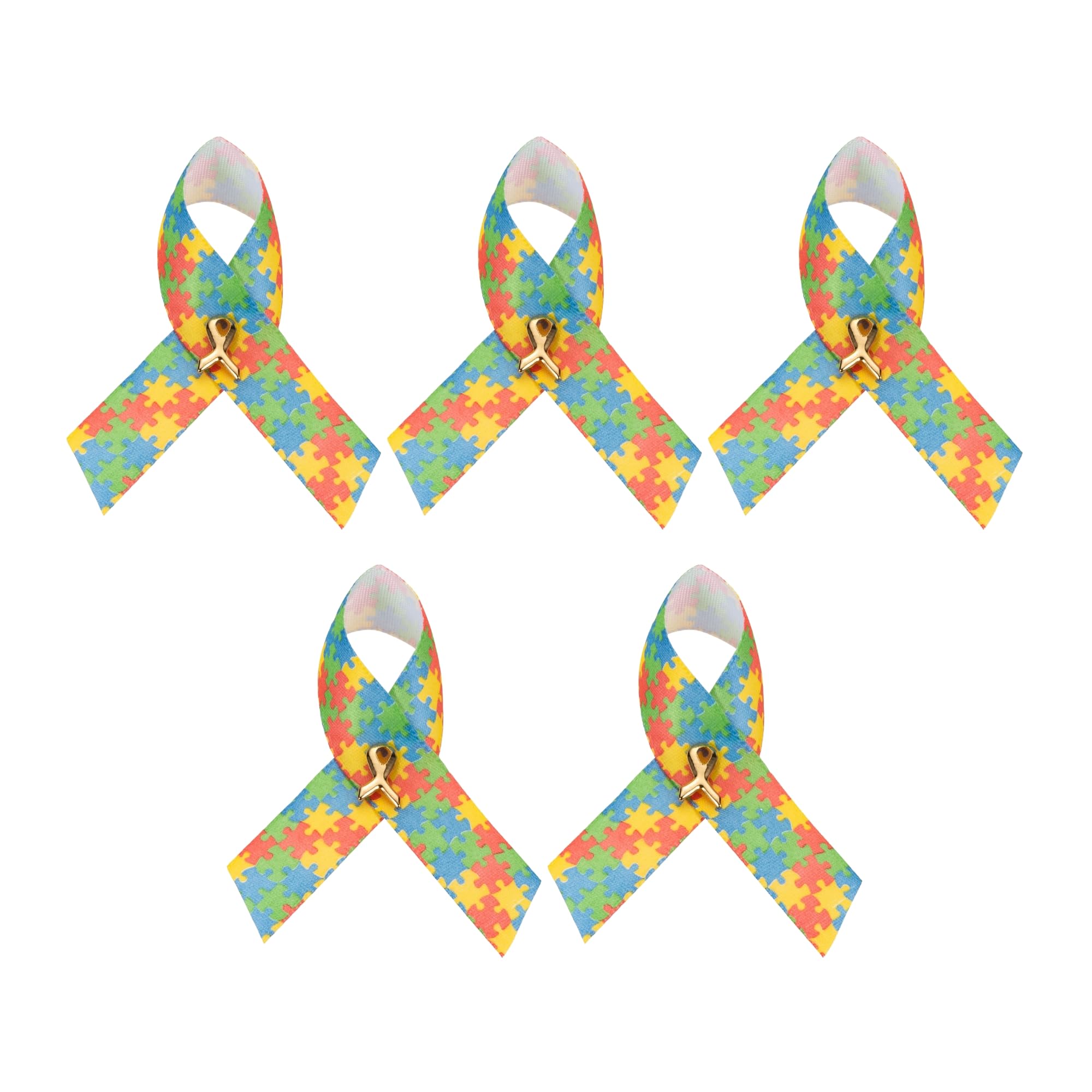 1/2/5/10/25/50/100pcs Satin Awareness Ribbon Pins (Pick your color), for Cancer &amp; Disease Awareness, Bulk Quantities for Fundraising, Events, Gift Giving