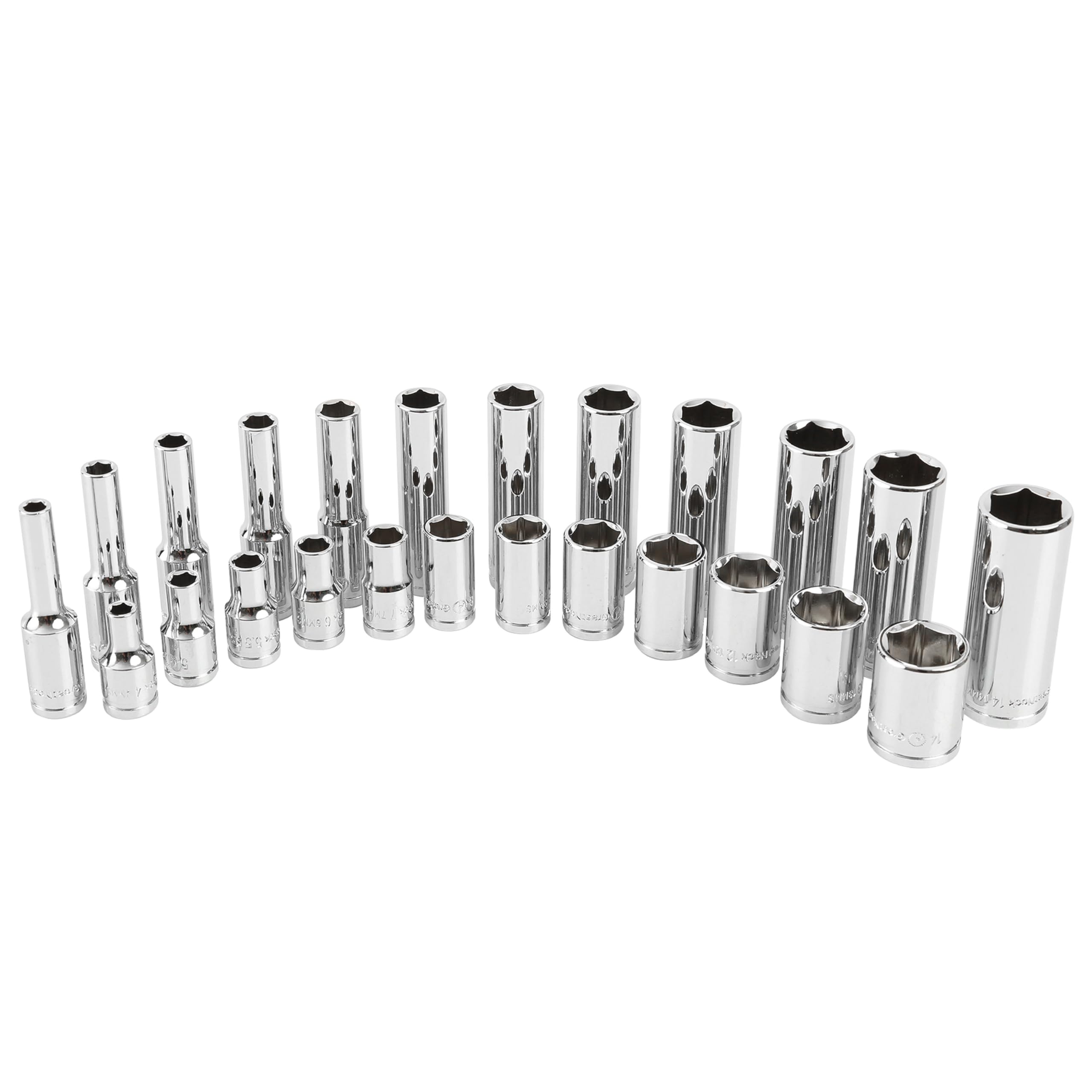 てて Amazon.com: GreatNeck 18622 Metric Socket Set, 1/4 Inch