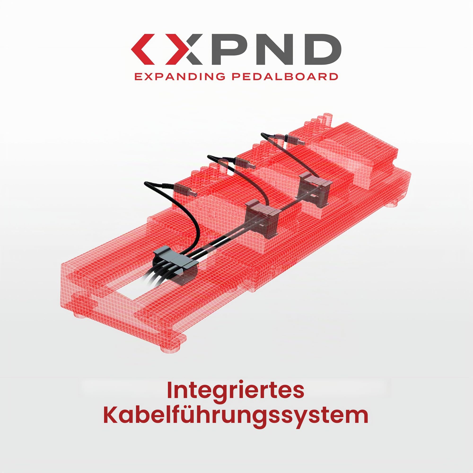 D'Addario Accessories XPND Pedalboard 01, Black, 1 Reihe