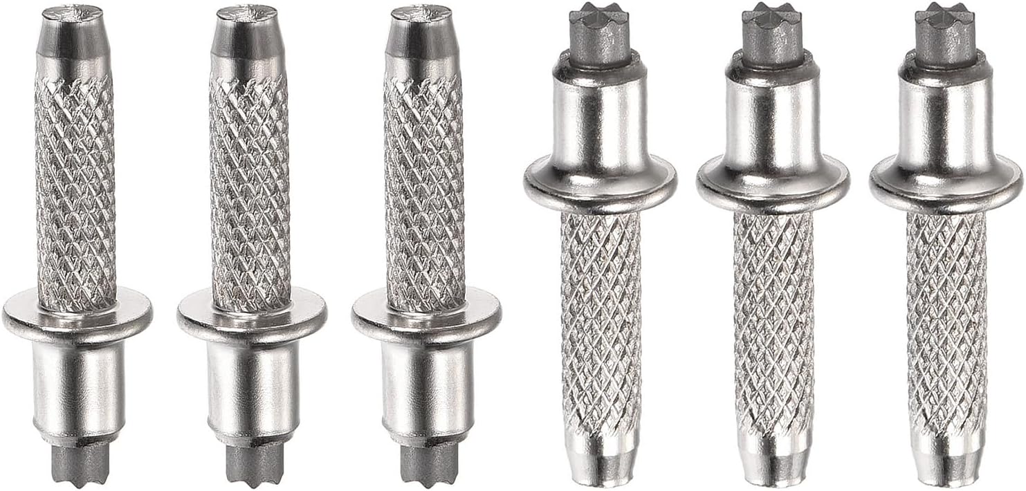 Paquete de 6 puntas de carburo para bastones de trekking, aleación de aluminio, piezas para bastones de senderismo al aire libre (0.394 pulgadas,