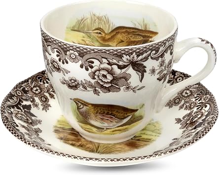 Spode Woodland Teacup & Saucer - Thumbnail 3