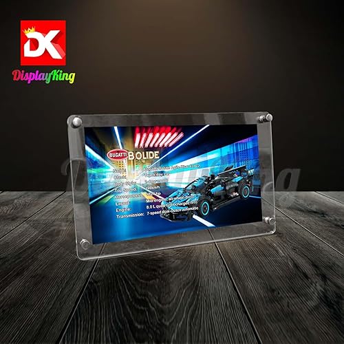 Miniatura 2 de Marco de fotos acrílico para Bugatti Bolide Agile Blue 42162 (juego de modelos no incluidos)