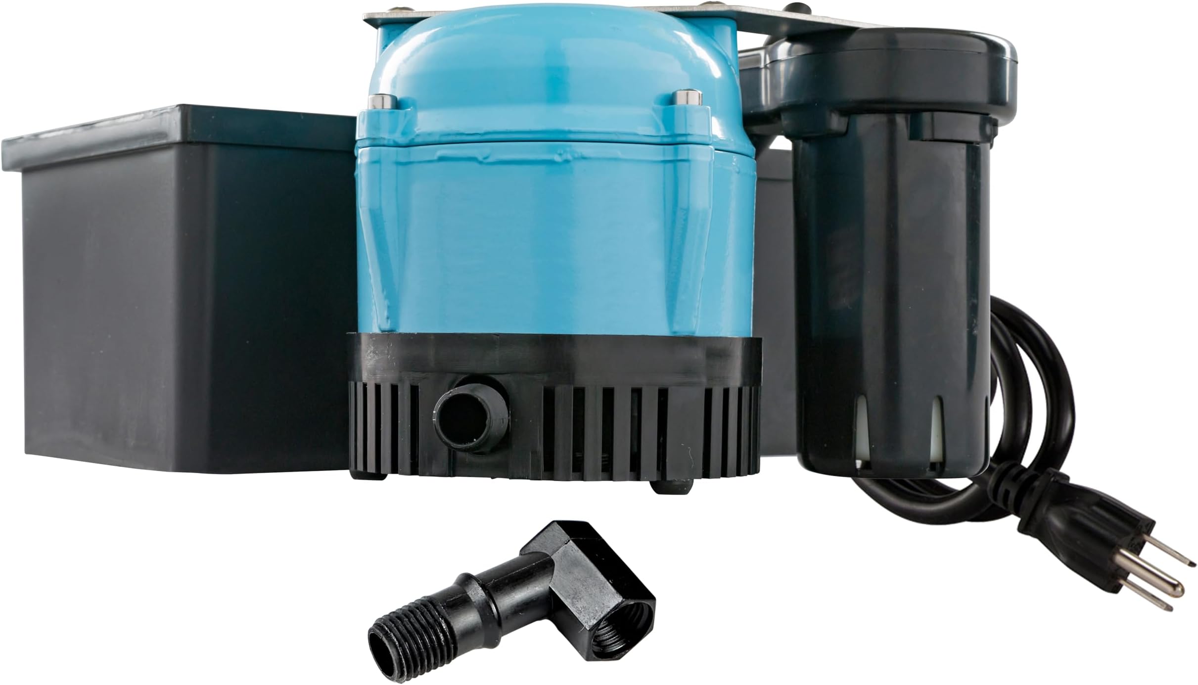 Little Giant 1-ABS 115-volt, 1/150 HP, 205 GPH Automatic Shallow Pan Condensate Removal Pump for Ceiling Mounted Air Conditioners or Dehumidifiers, with Condensate Collection Tank, Black/Blue, 550522