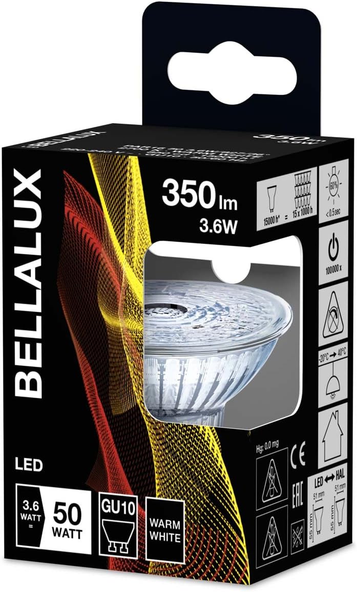 Bella Lux LED Reflector Light Bulb, White, Ersatz für 50 Watt - Image 5