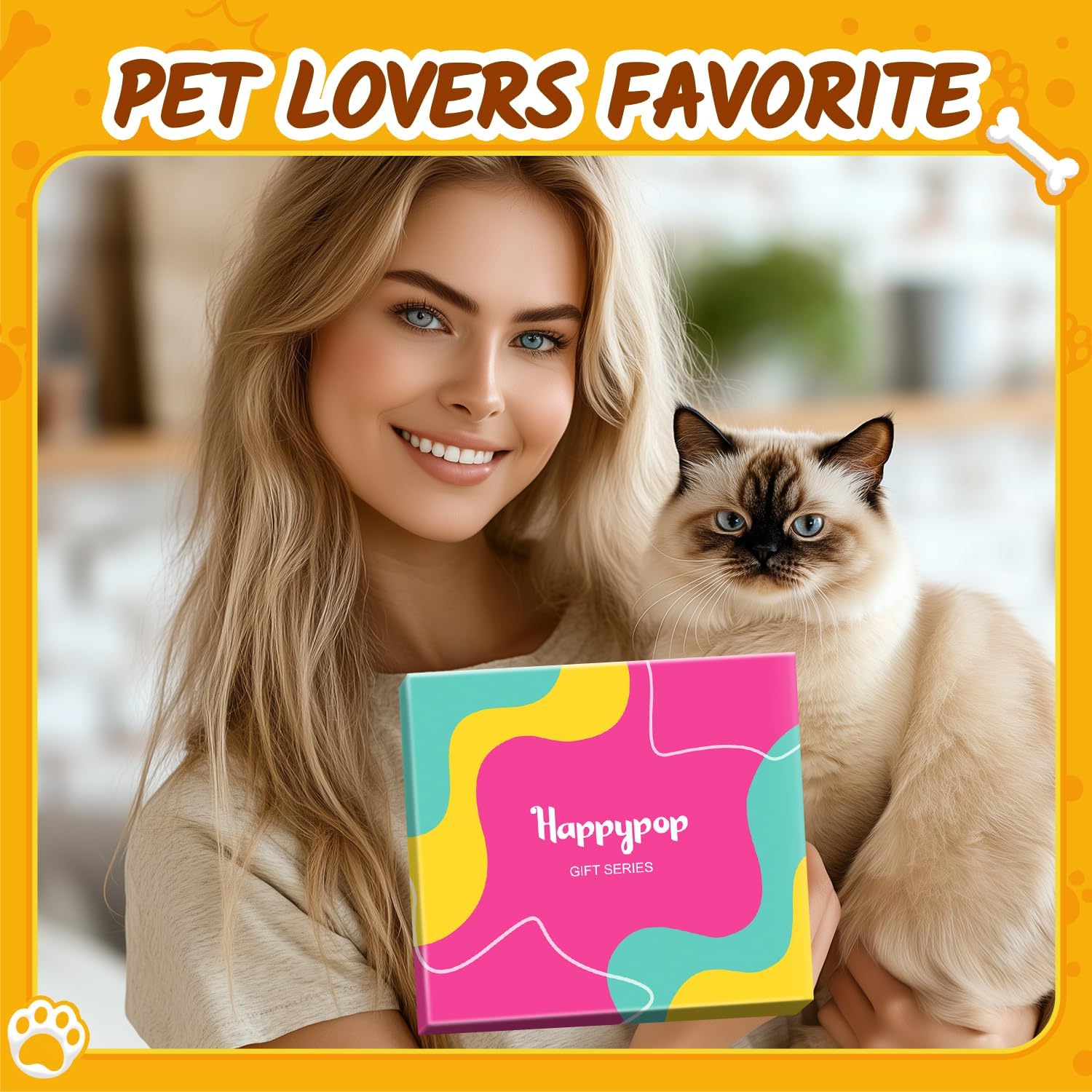 HAPPYPOP Cat Dog Pet Gifts - Cute Novelty Cat Mom Dad Socks for Animal Lovers Teens - Image 5