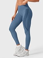Vista 13 de HIGORUN - Leggings sin costuras para mujer, moldeadores, con diseño gráfico de sonrisas, de cintura alta, para el gimnasio, yoga o hacer ejercicio