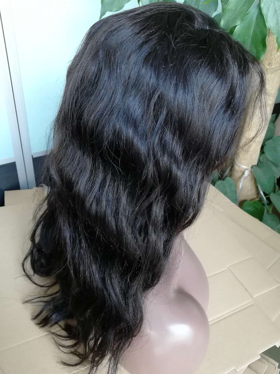 Human Hair Lace Front Wig Glueless Short Bob Wavy 4x4 Closure Wig with Baby Hair for Black Women 16 Inch 130 Density Natural Color