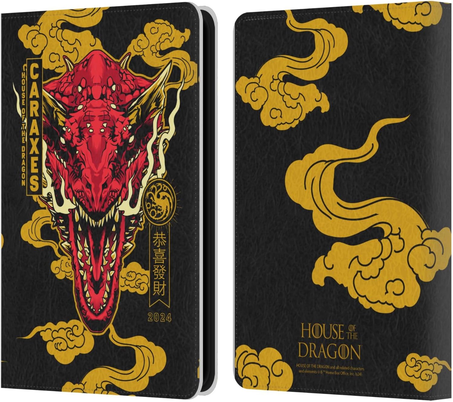 Head Case Designs Officially Licensed House of The Dragon: Television Series Caraxes Year of The Dragon Leather Wallet Case Compatible with Amazon Kindle 11th Gen 6in 2022