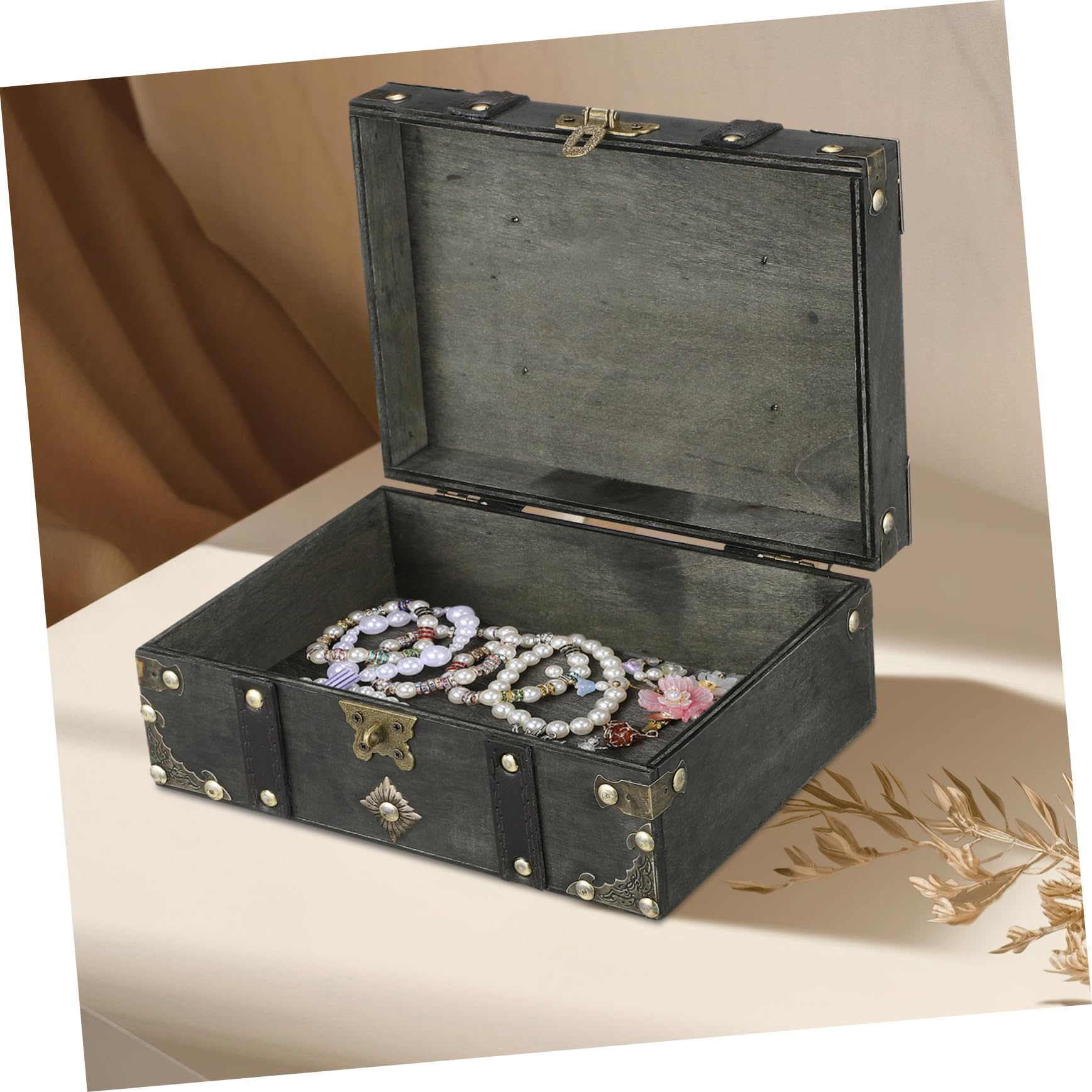 BESTYASH Schmuckschatulle Mit Schloss Vintage-aufbewahrungsbox Für Damen Dekorative Schmuckdose Mit Zahlenschloss Kleine Vintage-schmuckkästchen Für Halsketten Ringe Und Armbänder