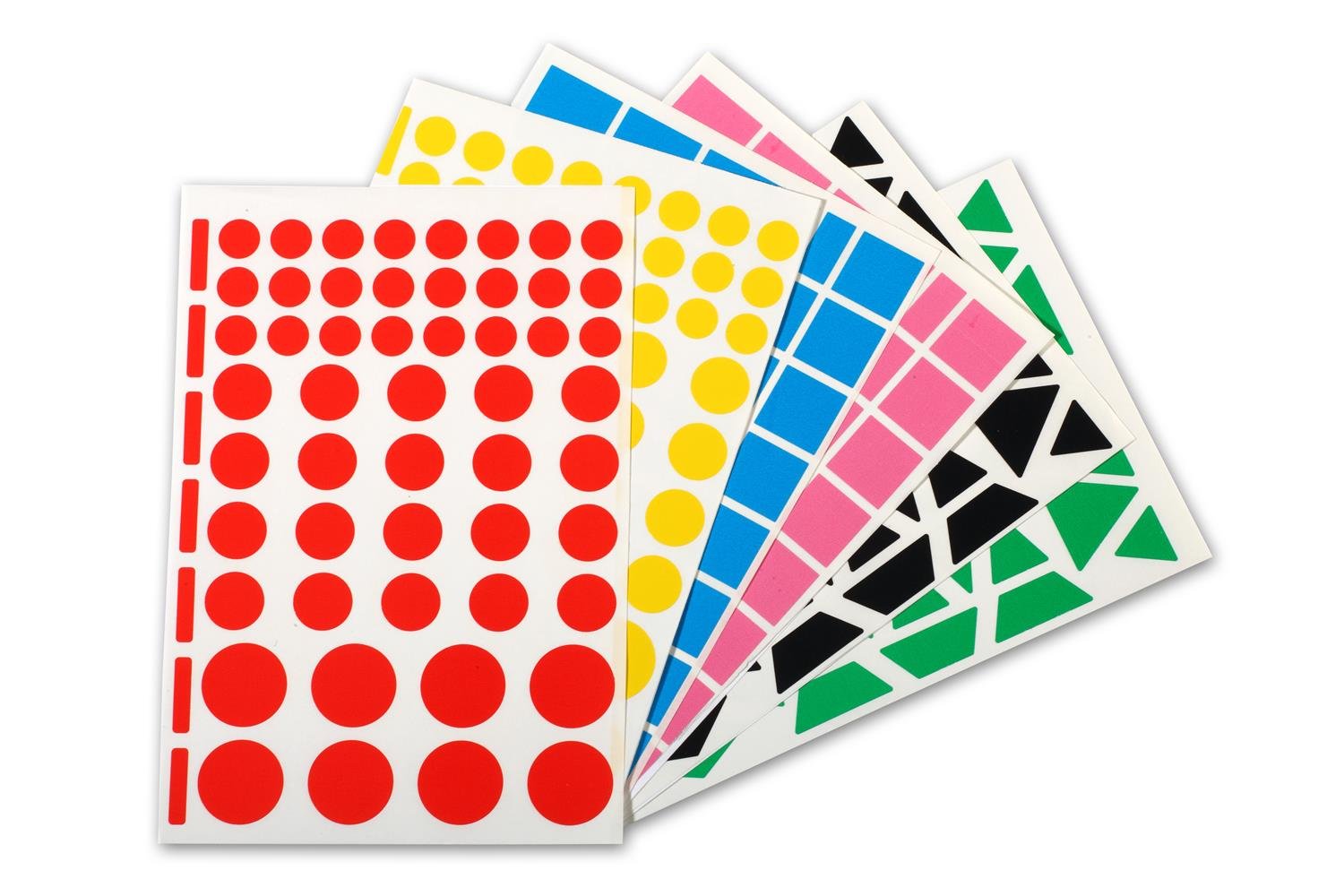 APLI Kids 119320 - Geometric Stickers in Various Colours and Shapes - 350 Stickers.