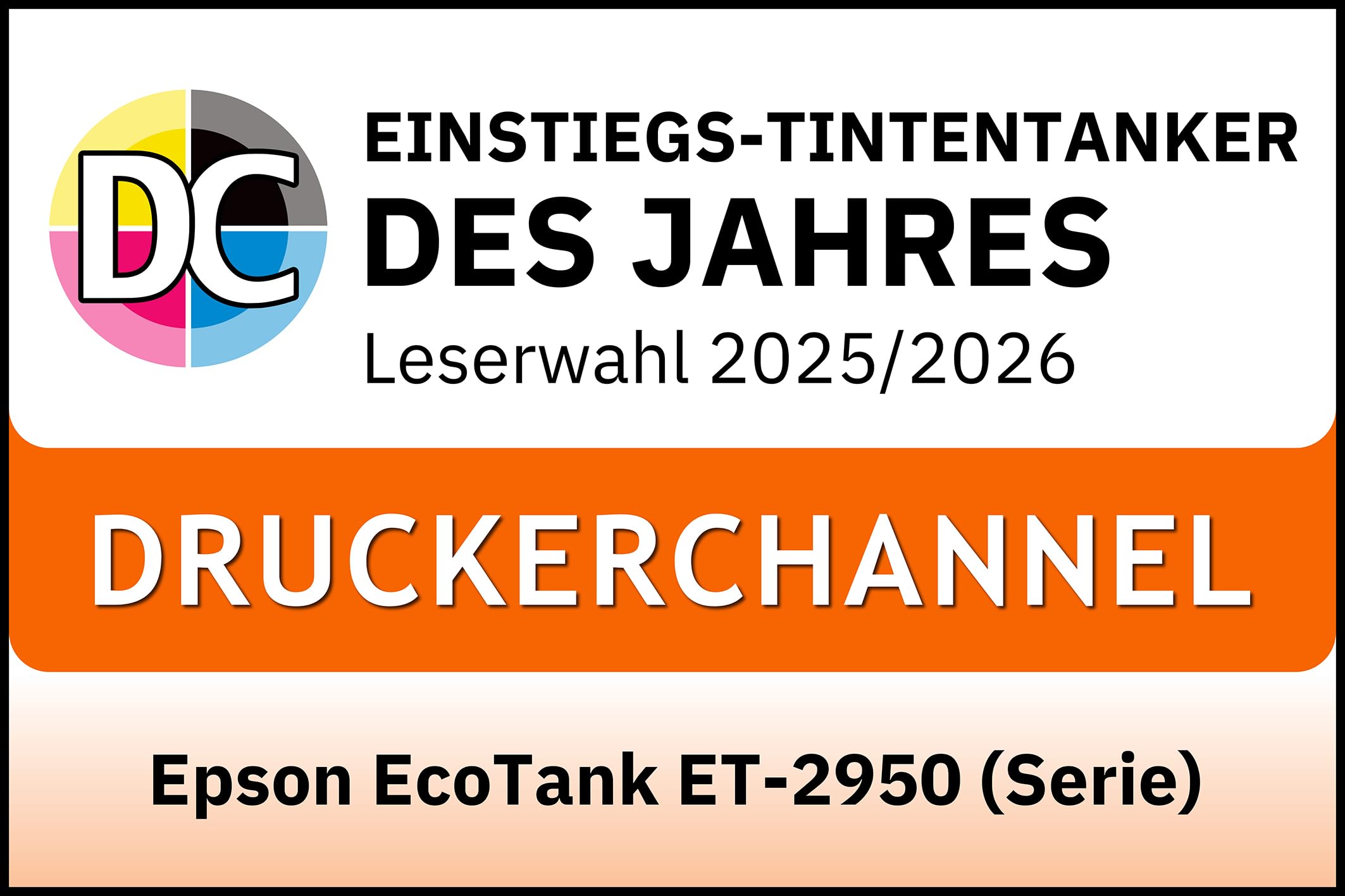 Epson EcoTank ET-2950 Tintentankdrucker | für vielbeschäftigte Haushalte | WLAN | A4 | Drucken, Kopieren, Scannen | 3.7 cm LCD-Display | Duplexdruck | inkl. Tinte für bis zu 3 Jahre