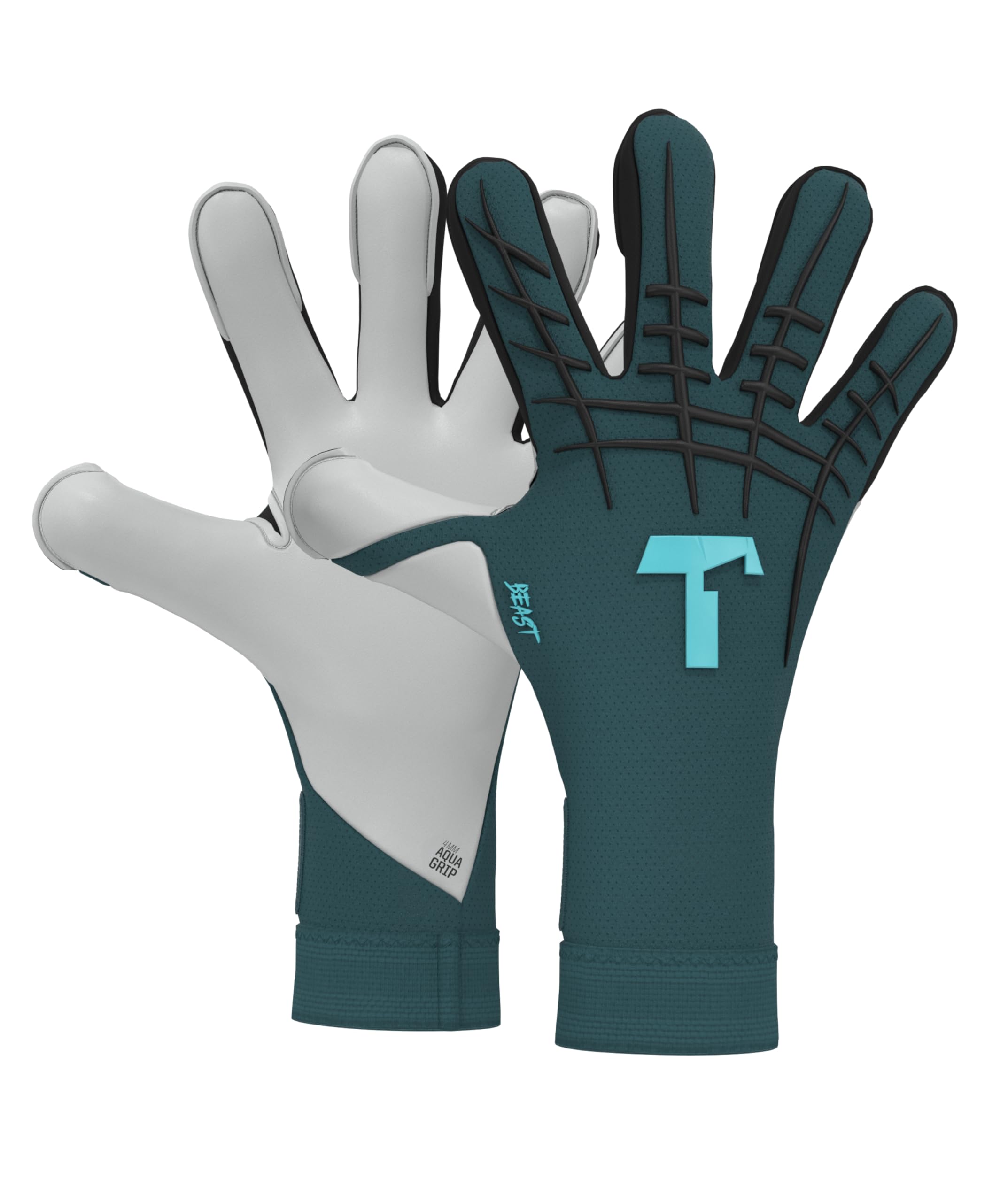 T1TAN Petrol Beast 3.0 - Guanti Da Portiere - Senza Protezione Per Le Dita - Guanti Da Portiere Di Calcio - Taglia 8-image