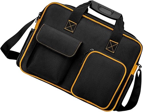 Organizadores de bolsas de herramientas multifuncionales para electricistas y mantenimiento con múltiples bolsillos y correa de hombro ajustable