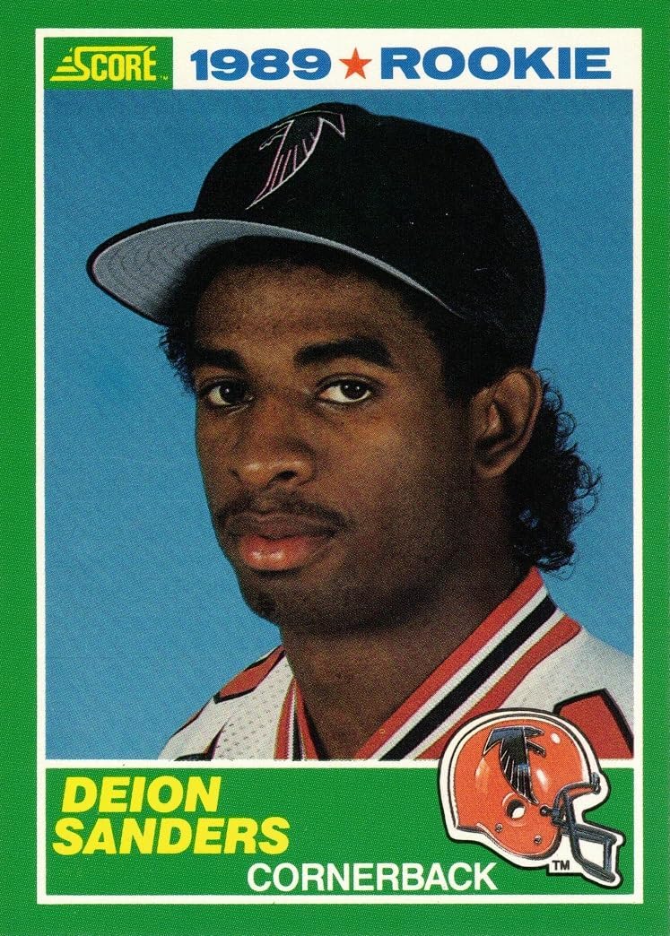 1989 Score Football #246 Deion Sanders Rookie Card