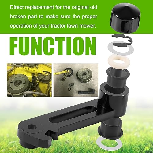 Miniatura 3 de Kit de reconstrucción de bujes y ternsionador de brazo tensor de cubierta para John Deere 48C 54C GT LX GX Scotts Sabre Tractor cortacésped