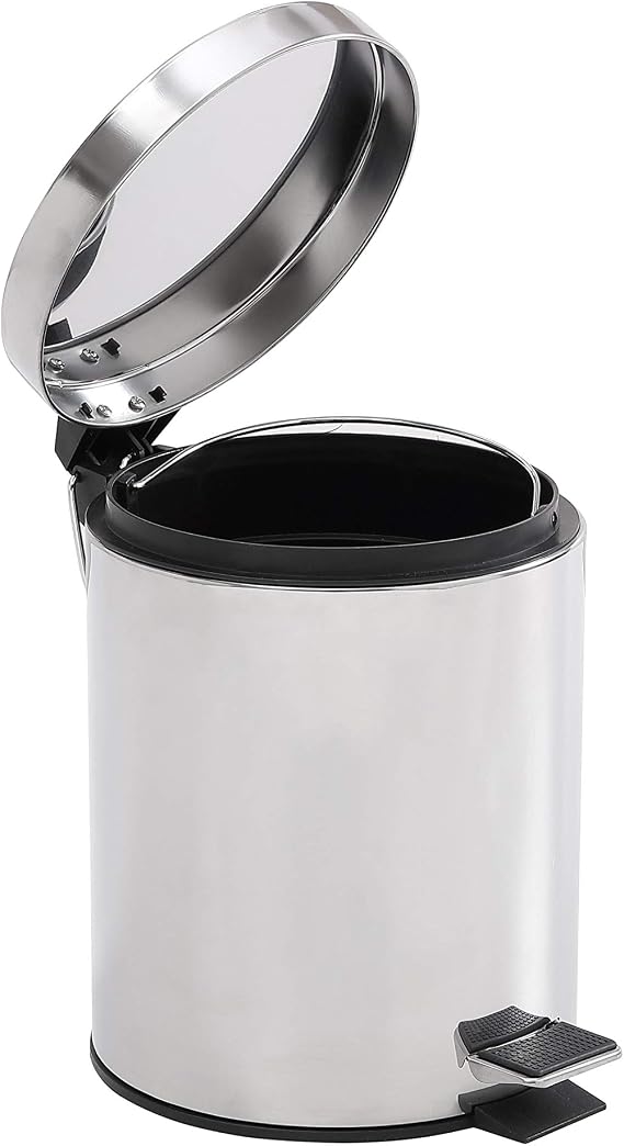 Modful Step Trash Can, Chrome