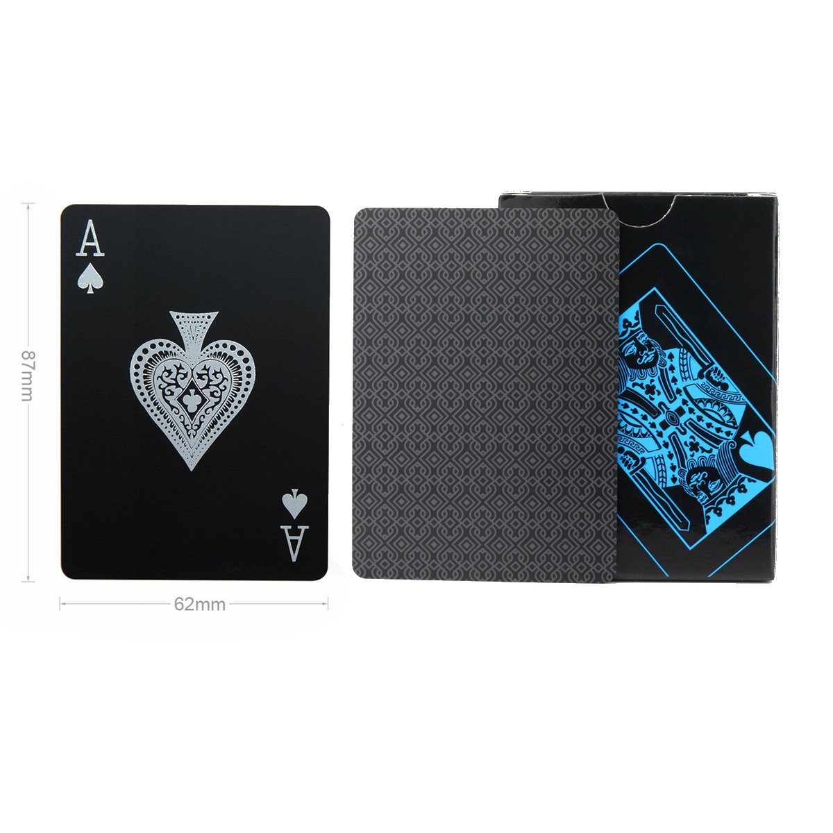 Carte da gioco dorate nere mazzo da gioco da Poker Set da