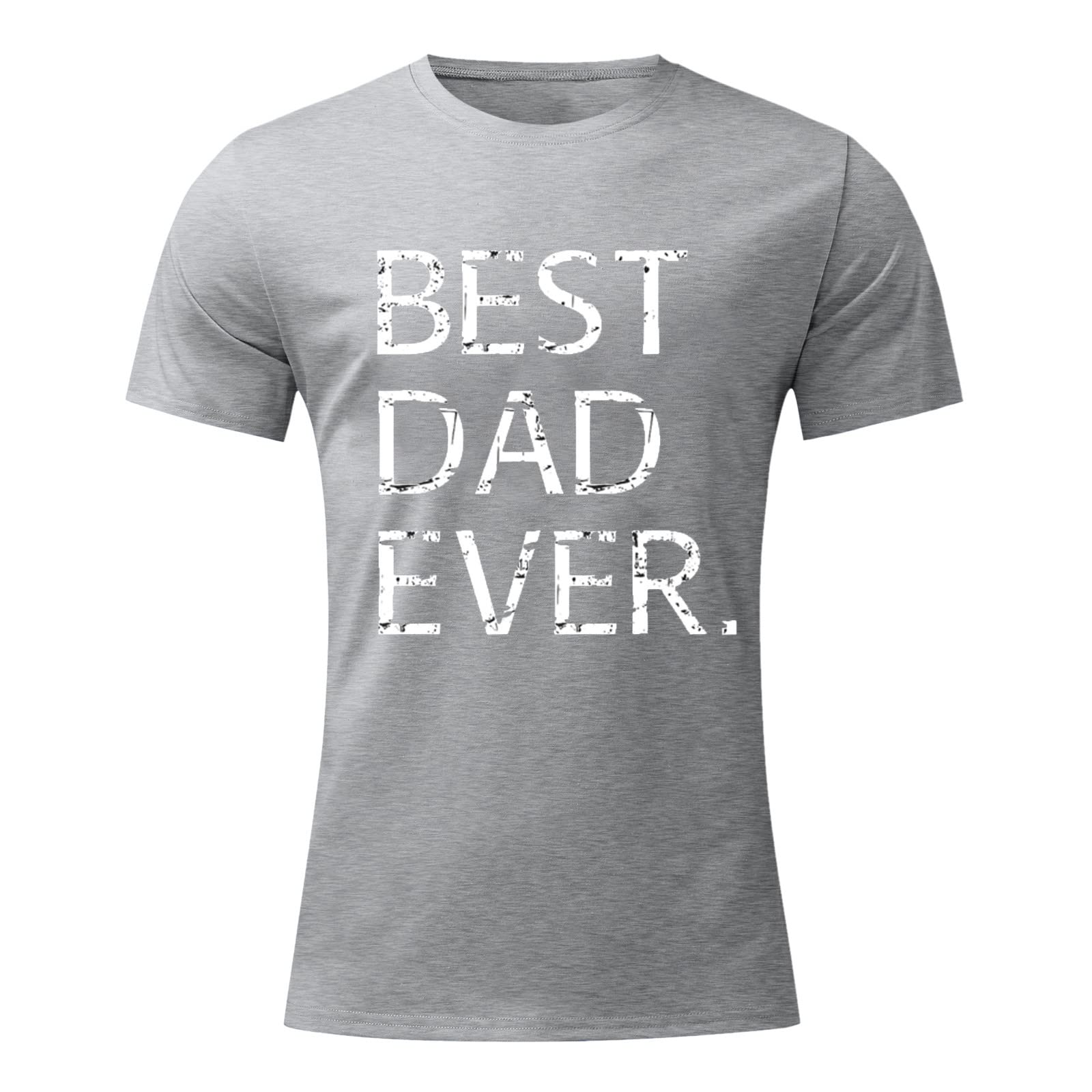 T-shirt męski z krótkim rękawem, 3D, zabawny nadruk, koszulka z krótkim rękawem, krój slim fit, casualowa, bluzka z okrągłym dekoltem, basic, dla mężczyzn, prezent, szary, S