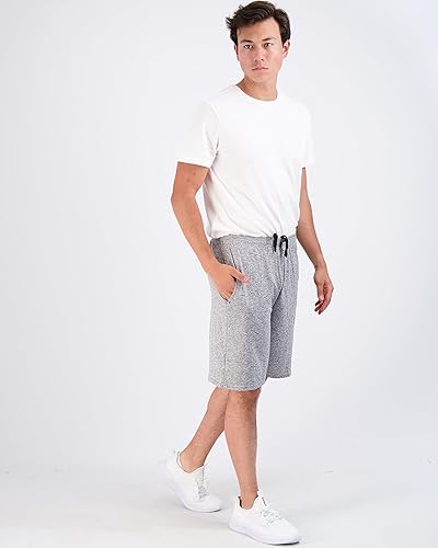 Miniatura 5 de Real Essentials - Paquete de 5 shorts deportivos para hombre, shorts de rendimiento deportivo con tela Dry-Fit resistentes al sudor