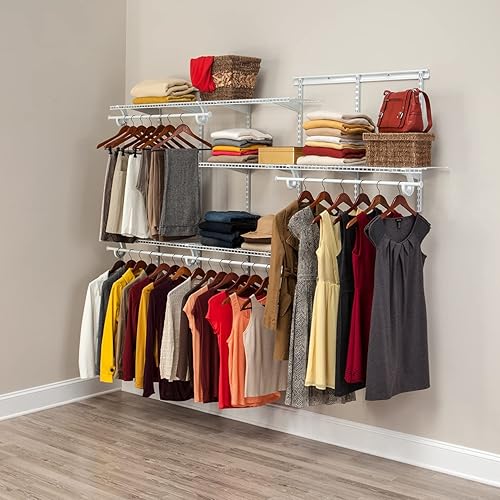 Vista 26 de ClosetMaid ShelfTrack - Sistemas organizadores de armario de alambre (4-10 pies) con estantes, barras de ropa y herrajes