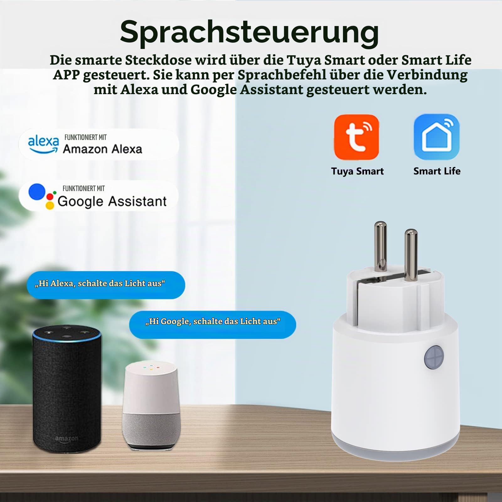 ZigBee Alexa Steckdose, 16A Smart Steckdose mit Strommessung, 3680W Smarte Steckdose mit Fernbedienung/Sprachsteuerung, Smart Plug Programmierbare mit Timerfunktion Kompatibel Alexa Google Home 4 Pack