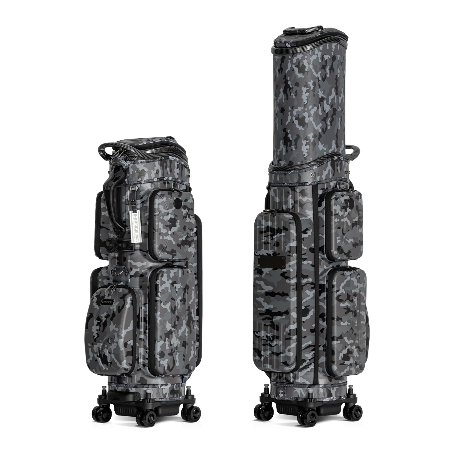 【新品•未使用】HELIX ゴルフバッグ TRAVEL SERIES 黒 Amazon | HELIX ハードシェル 4輪キャスター 伸縮カバー付き マット調